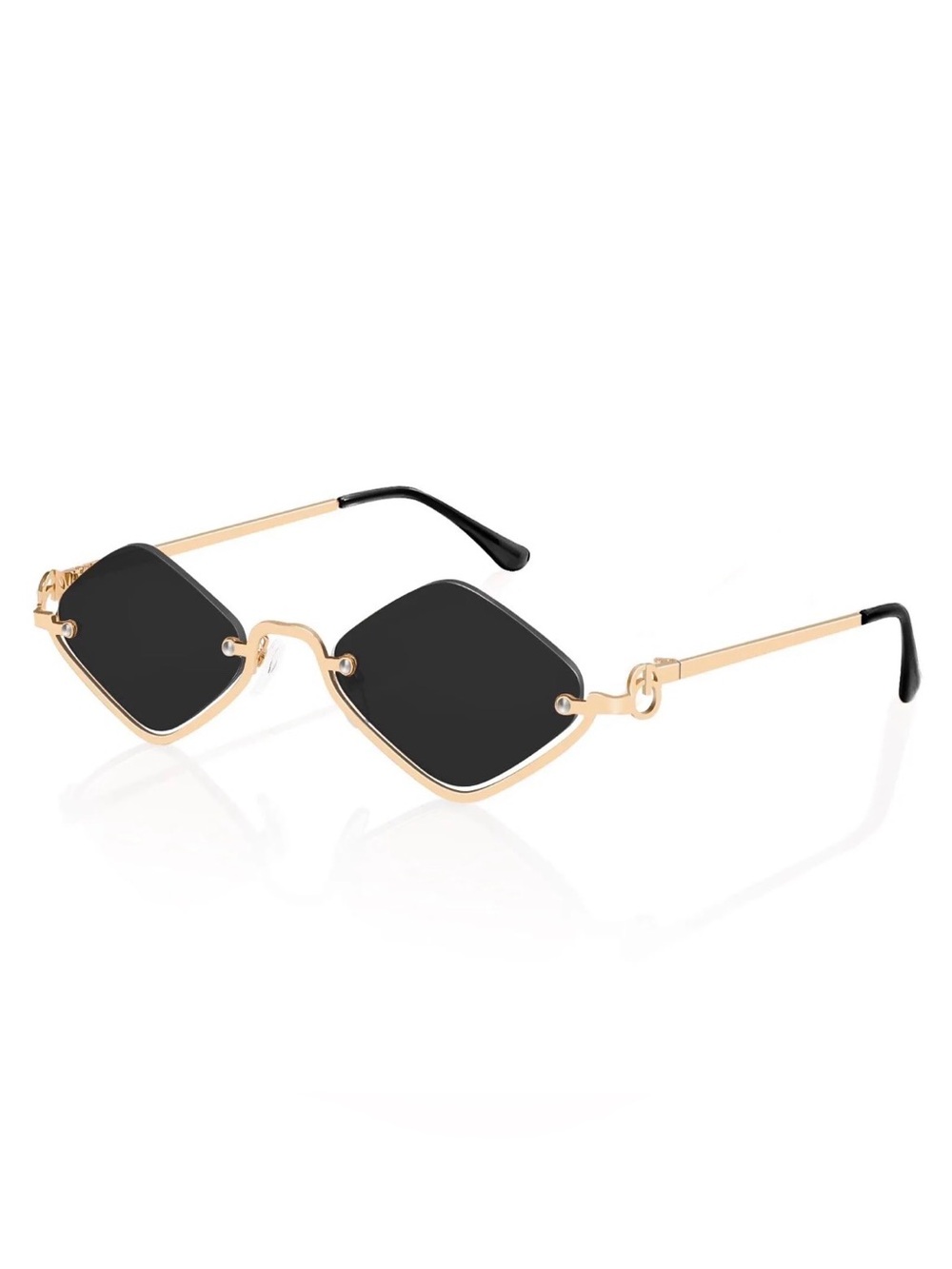 13SUN Retro Y2k Sunglasses - Gold Frame, Gray Lens Glasses